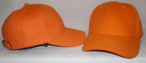 Cz2 - Czapka sześciopanelowa, bawełniana, kolor pomarańczowy
