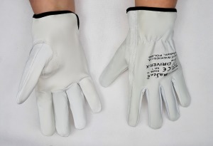 Rk 10 - Rękawice ochronne ze skóry licowej, kolor biały