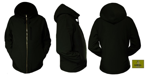 O12 - Bluza typu Softshell, kolor czarny