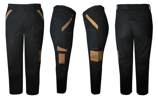 S5 - Spodnie robocze letnie (oddychający materiał). 11 kieszeni