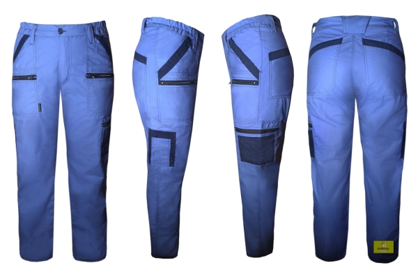 S1 - Spodnie robocze letnie (oddychający materiał). 11 kieszeni