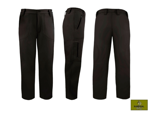  S41 - Spodnie robocze typu Softshell w kolorze czarnym.