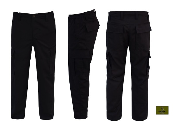 O14 - Spodnie bojówki czarne